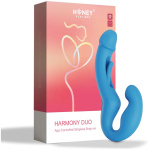 Harmony Duo App-Controlled Strapless Strap-on - Blue