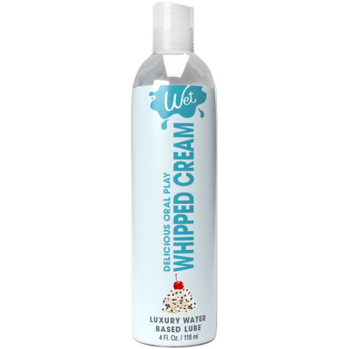 Wet Delicious Oral Play - Whipped Cream -  Waterbased Flavored Lubricant 4 Oz