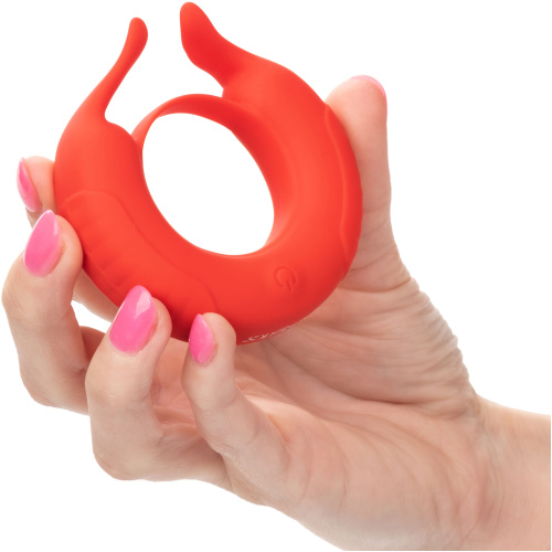 Silicone Rechargeable Taurus Enhancer - Red