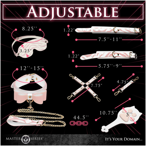 Pink Kitty Bondage Set - White/pink