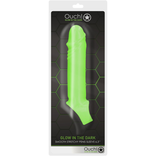 Smooth Stretchy Penis Sleeve - Glow in the Dark