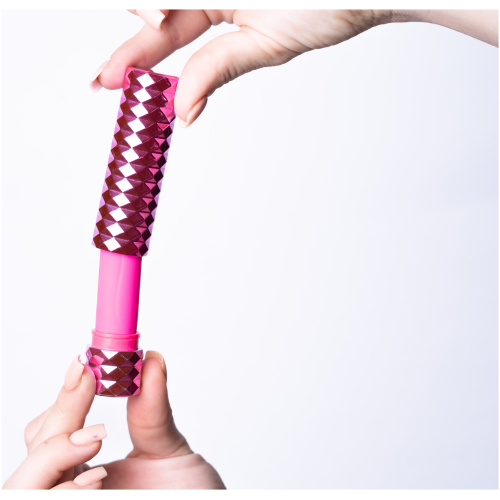 Roxie Crystal Gem Lipstick Bullet Vibrator - Pink