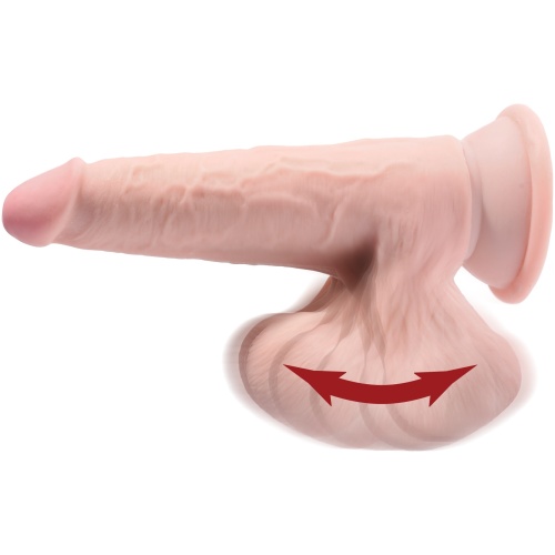 9 Inch Triple Density Cock With Swinging Balls - Light