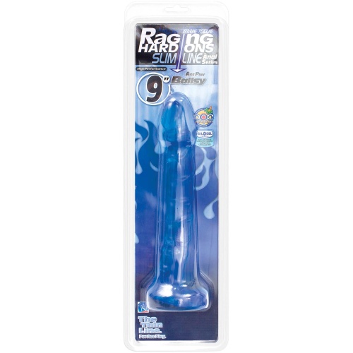 Raging Hard-Ons Slimline Cobalt Blue Jellie - 9 Inches - Ballsy