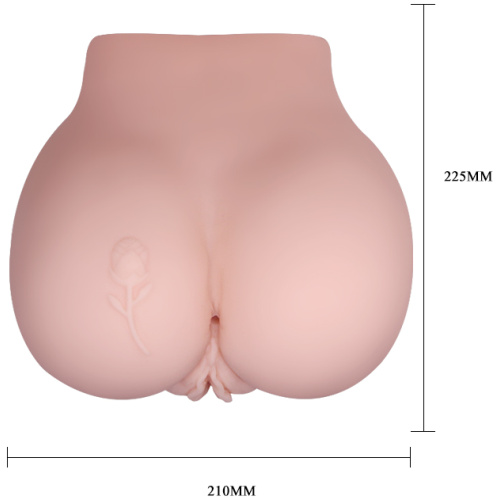 Crazy Bull the Realistic Skin-Like Texture Vagina and Anal Masturbator Vibration and Doubled Entrance