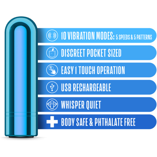 Kool Vibes - Rechargeable Mini Bullet - Blueberry