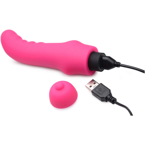 Lil Wavy Mini Silicone G-Spot Vibe - Magenta