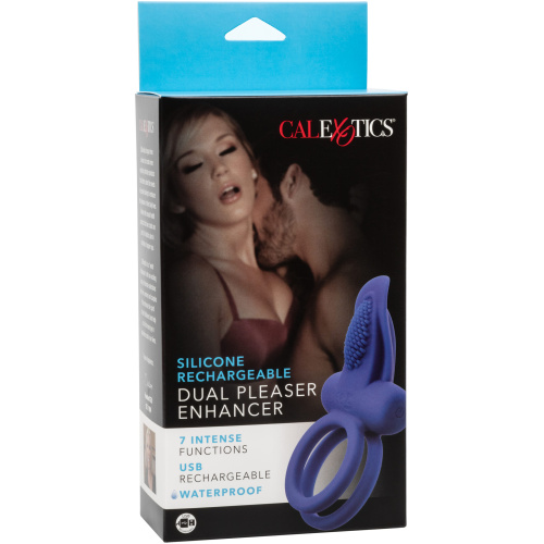 Silicone Rechargeable Dual Pleaser Enhancer
