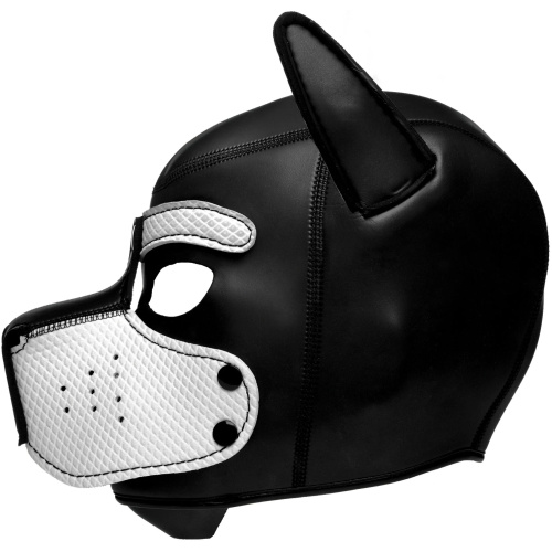 Spike Neoprene Puppy Hood - White