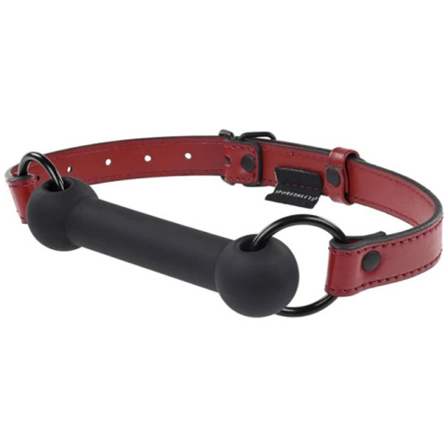 Saffron Silicone Bit Gag - Black/red
