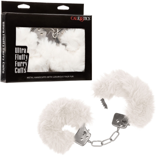 Ultra Fluffy Furry Cuffs - White