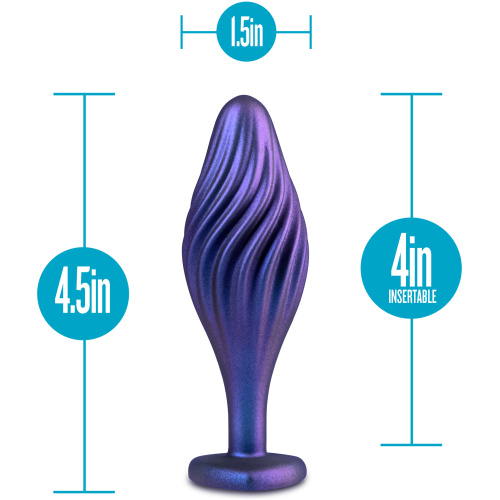 Anal Adventures Matrix - Swirling Bling Plug - Sapphire