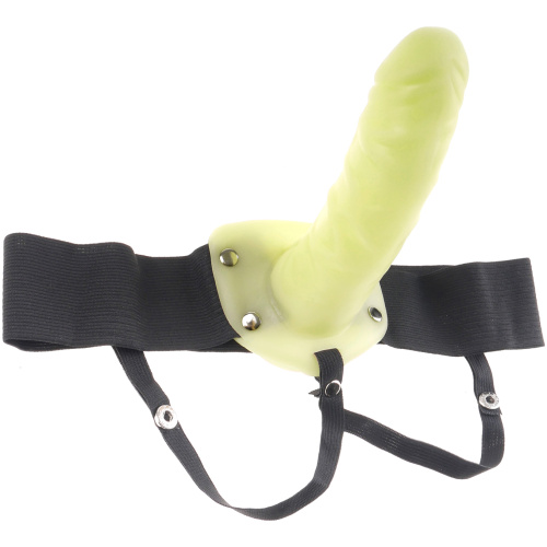 Fetish Fantasy Series for Him or Her Hollow Strap-on - Glow in the Dark