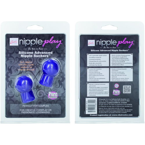 Nipple Play Silicone Advanced Nipple Suckers - Purple