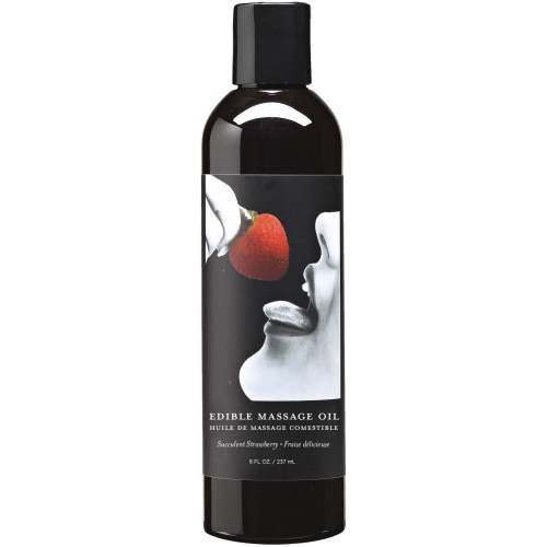 Edible Massage Oil - Strawberry - 8 Fl. Oz.