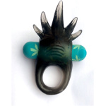 Ziggy Pot Leaf USB Rechargeable Vibrating Erection Enhancer Ring - 420 Series