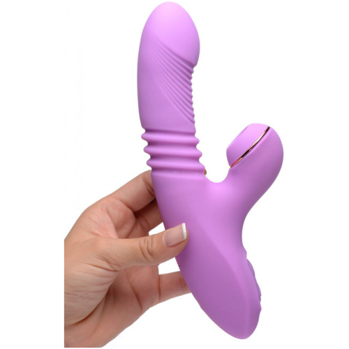 Shegasm Thrusting Suction Rabbit - Purple