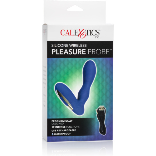 Silicone Wireless Pleasure Probe - Blue Blue