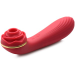Bloomgasm Passion Petals 10x Suction Rose Vibrator - Red