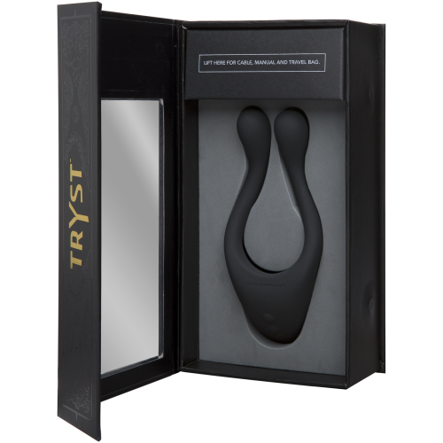 Tryst Multi Erogenous Zone Silicone Massager - Black