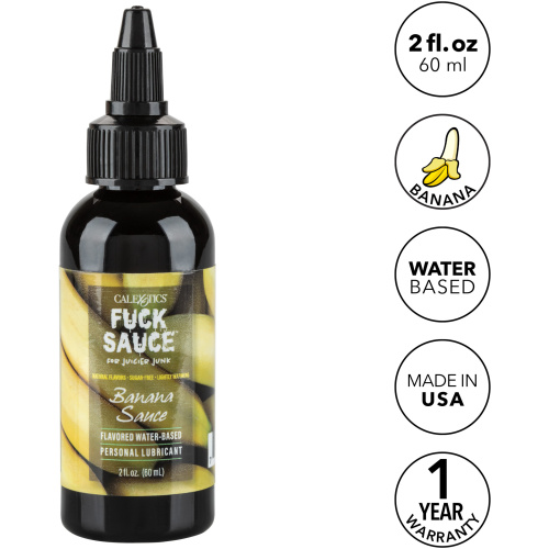 Fuck Sauce Flavored Water-Based Personal Lubricant - Banana - 2 Fl. Oz.