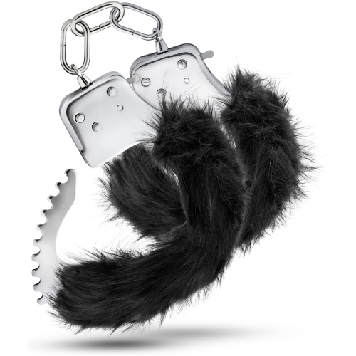 Temptasia - Plush Fur Cuffs - Black