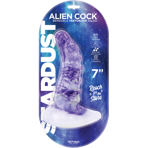 Stardust - Alien Cock - Bendable Texturized Dildo  Texturized Dildo - 7 Inch