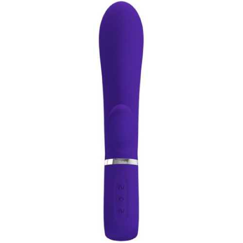 Thomas Super Soft Silicone Rabbit Vibrator - Purple