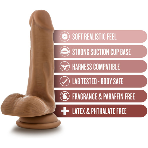 Dr. Skin - Dr. Jeffrey - 6.5 Inch Dildo With Balls - Tan