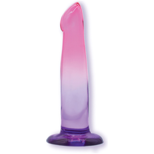 6.25" G-Spot Jelly Tpr Gradient Dong - Pink and Purple