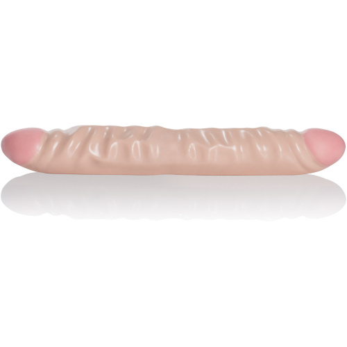 Ivory Duo 12 Inches Veined Double Dong