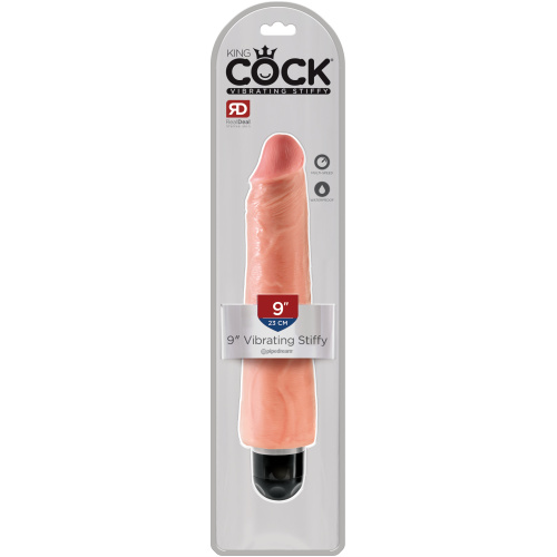 King Cock 9 Inch Vibrating Stiffy Flesh