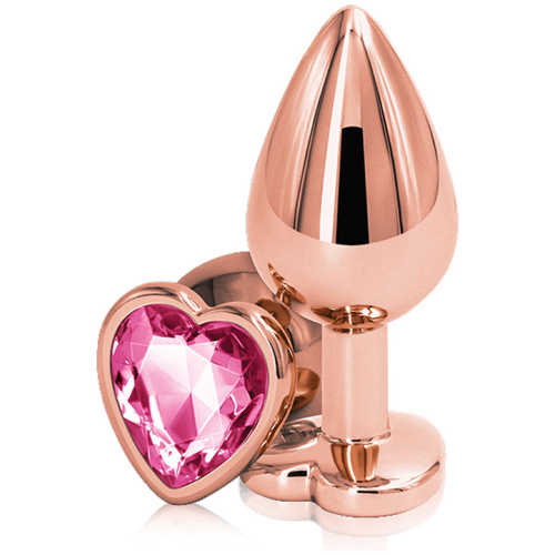 Rear Assets - Rose Gold Heart - Medium - Pink