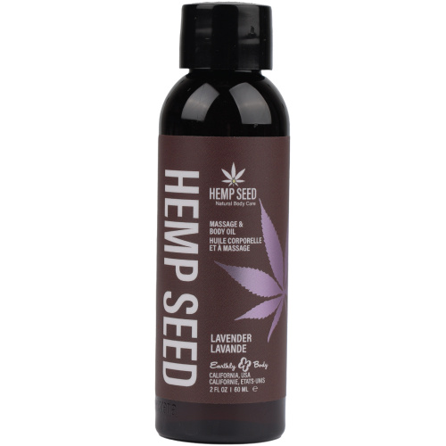 Hemp Seed Massage and Body Oil - Lavender - 2 Fl. Oz./ 60ml