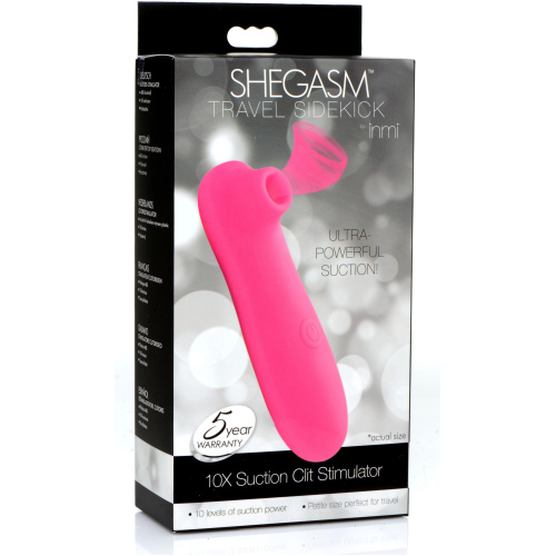 Shegasm Travel Sidekick 10x Suction Clit Stimulator - Pink