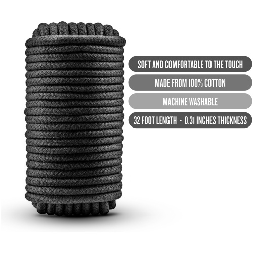 Temptasia - Bondage Rope - 32 Feet - Black