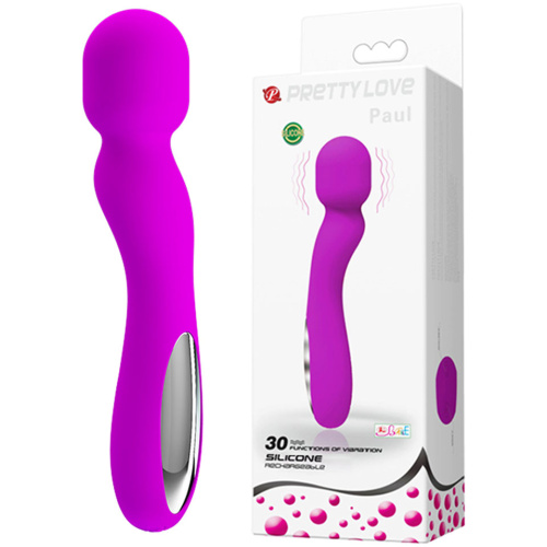 Pretty Love Paul USB Rechargeable Wand - Fuchsia