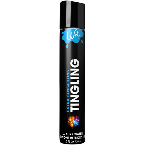 Wet Extra Sensations Tingling Water/silicone Blend Based Lubricant 1 Oz