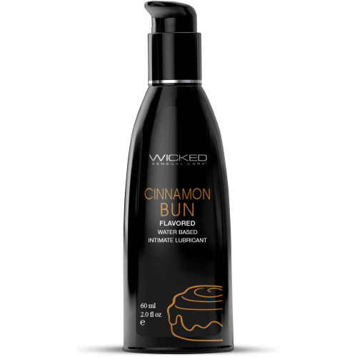 Aqua Cinnamon Bun Flavored Water Based Intimate  Lubricant - 2 Fl. Oz.