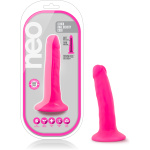 Neo - 5.5 Inch Dual Density Cock - Neon Pink