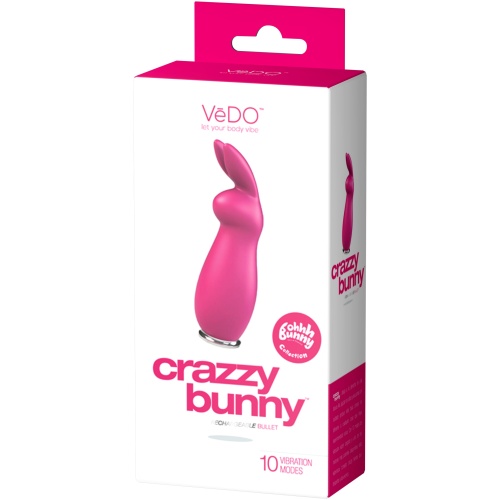 Crazzy Bunny Rechargeable Bullet - Pretty in Pink