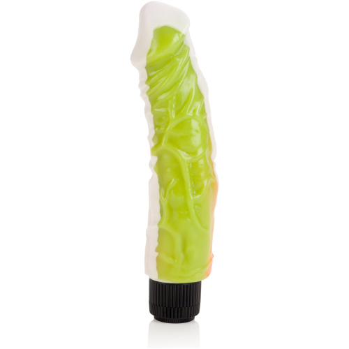 Funky Jelly Vibe 8 Inches - Orange/green