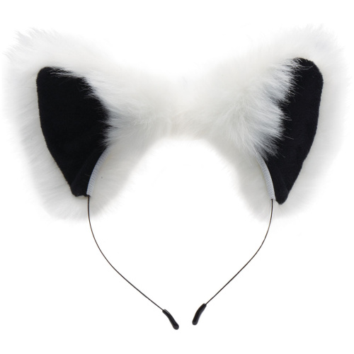 White Fox Tail Anal Plug and Ears Set