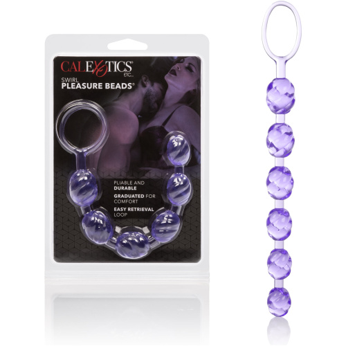 Swirl Pleasure Beads - Purple