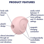 Satisfyer Sugar Rush - Air Pulse Stimulator Plus  Vibration - Rose
