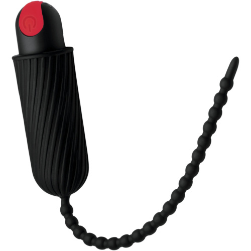 28x Dark Chain Rechargeable Remote Silicone Sound - Black