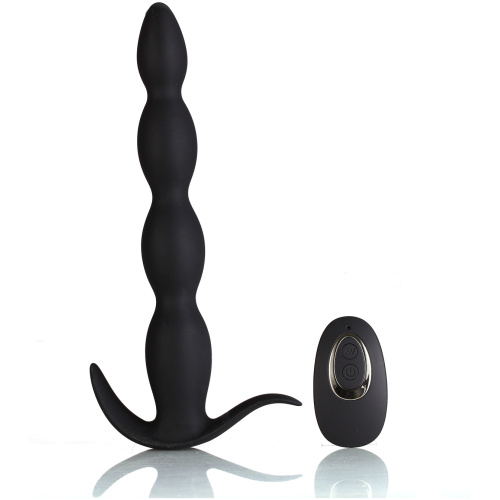 Mason Remote Control Silicone Butt Plug - Black