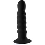 Kendall Silicone Dong Swirled Satin Finish - Black