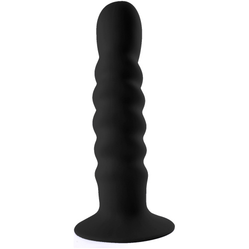 Kendall Silicone Dong Swirled Satin Finish - Black