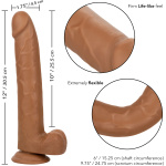 Size Queen 10 inch/25.5 Cm - Brown